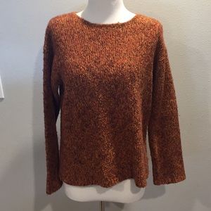 Orange Boucle sweater